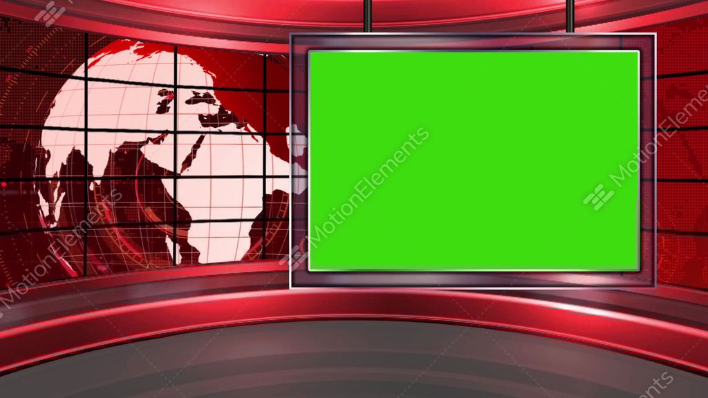 HD News 20 TV Virtual Studio Green Screen Background Red Stock Video HD News 20 TV Virtual Studio Green Screen Background Red Stock Video