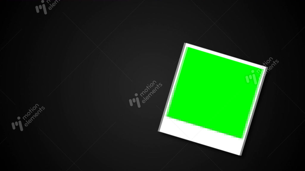 Polaroids Frames With Green Screen For Your Photo Stock video footage