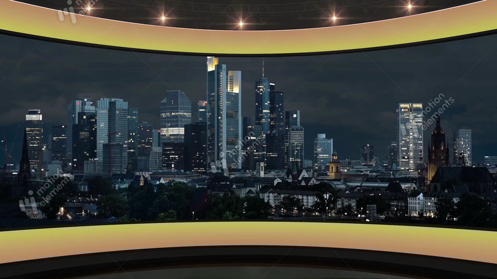 19HDTV News Virtual Studio Green Screen Background Yellow Stock Video Footage 19HDTV News Virtual Studio Green Screen Background Yellow Stock Video Footage
