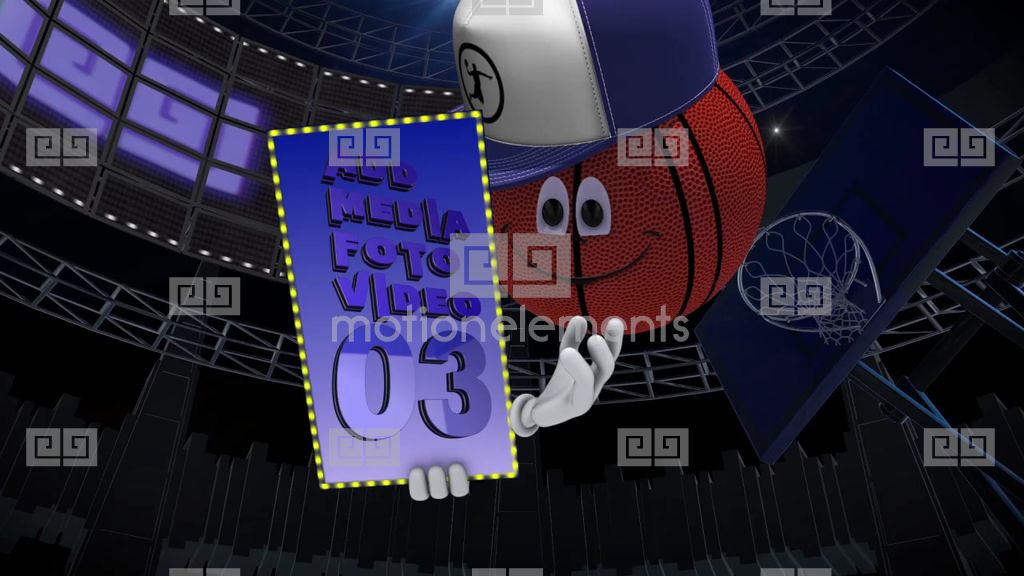 Animated Basketball Character After Effects Template Royalty Free After Effects Template Basketball After Effects Template