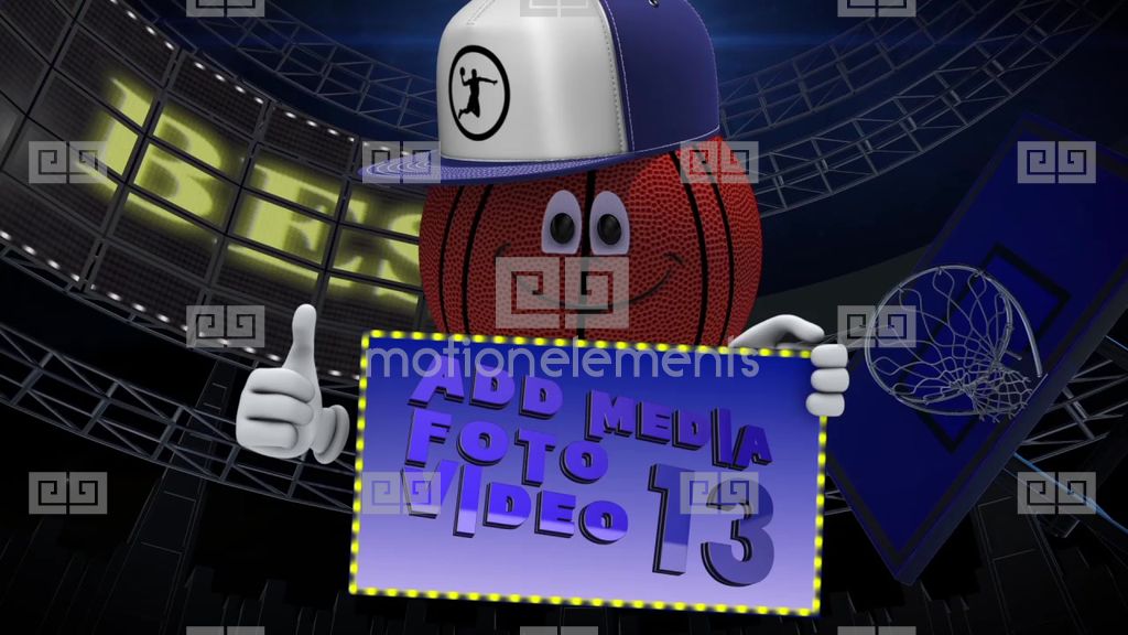 Animated Basketball Character After Effects Template Royalty Free After Effects Template Basketball After Effects Template