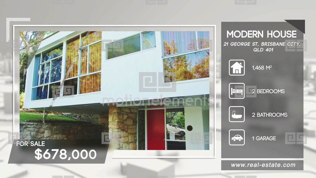 Single Real Estate Promo After Effects Template Royalty Free After Effects Template Library Real Estate After Effects Template
