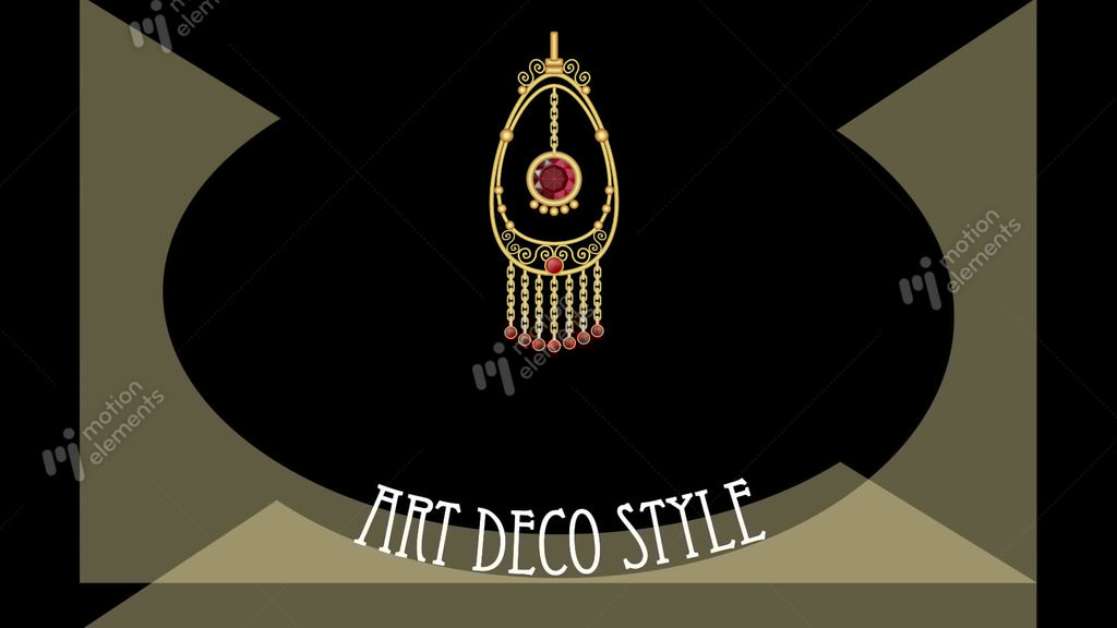 art deco banner