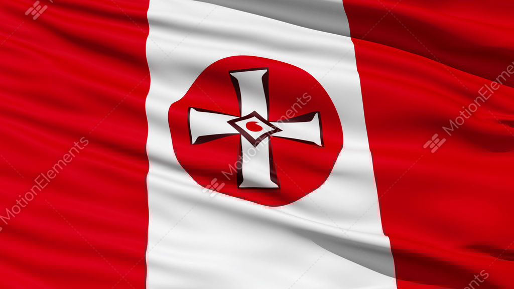 Waving Ku Klux Klan Flag Stock Animation 620641