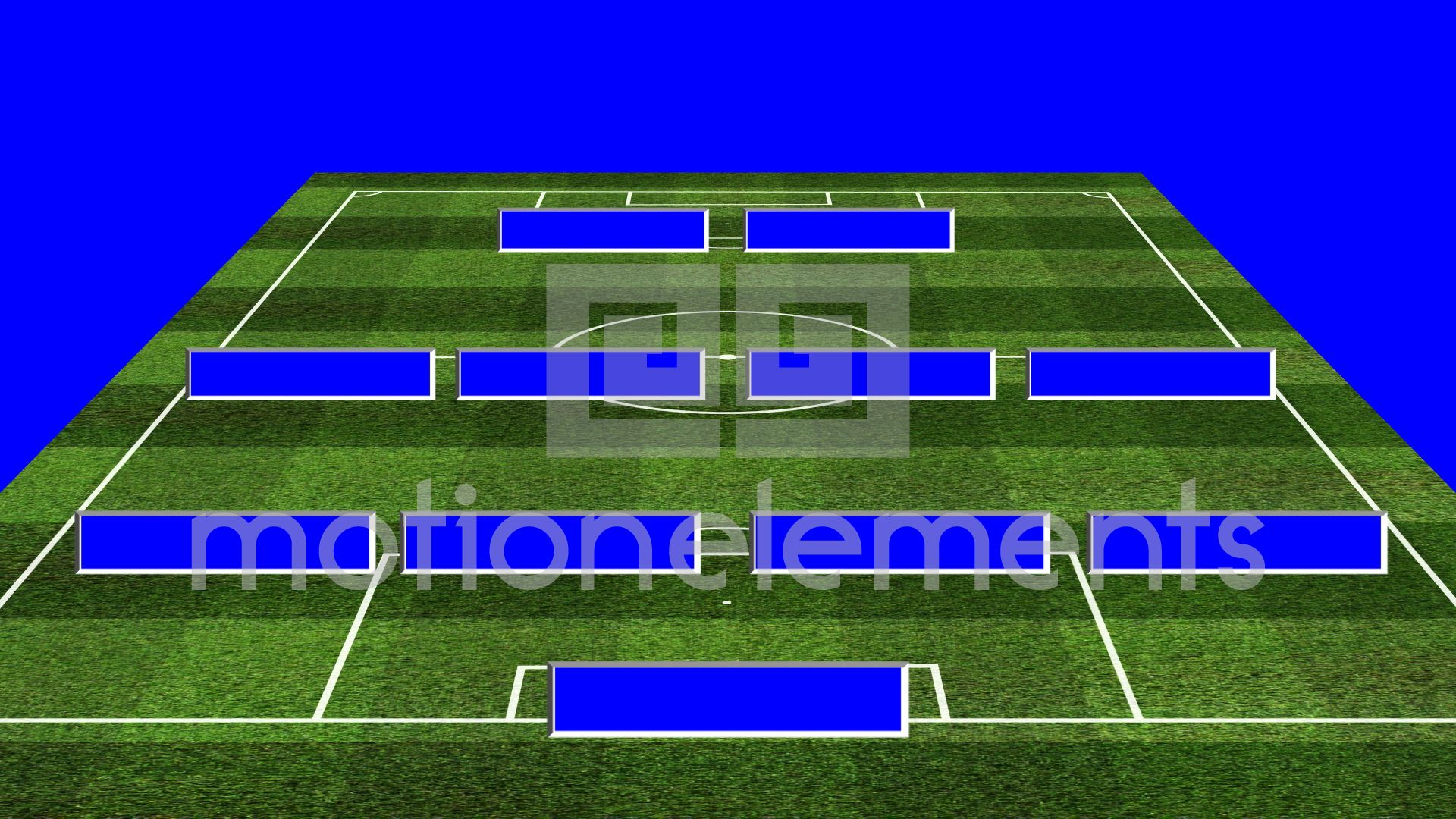3D BS Football Lineup 442 Stock Animation 708355 RoyaltyFree Stock