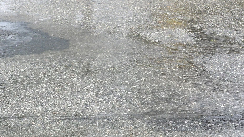 Rain On Asphalt Stock video footage 8161103