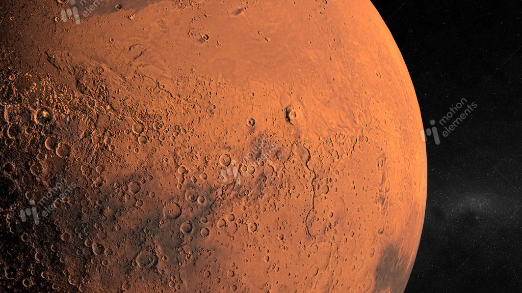 Entering Mars Orbit Stock Animation 63149