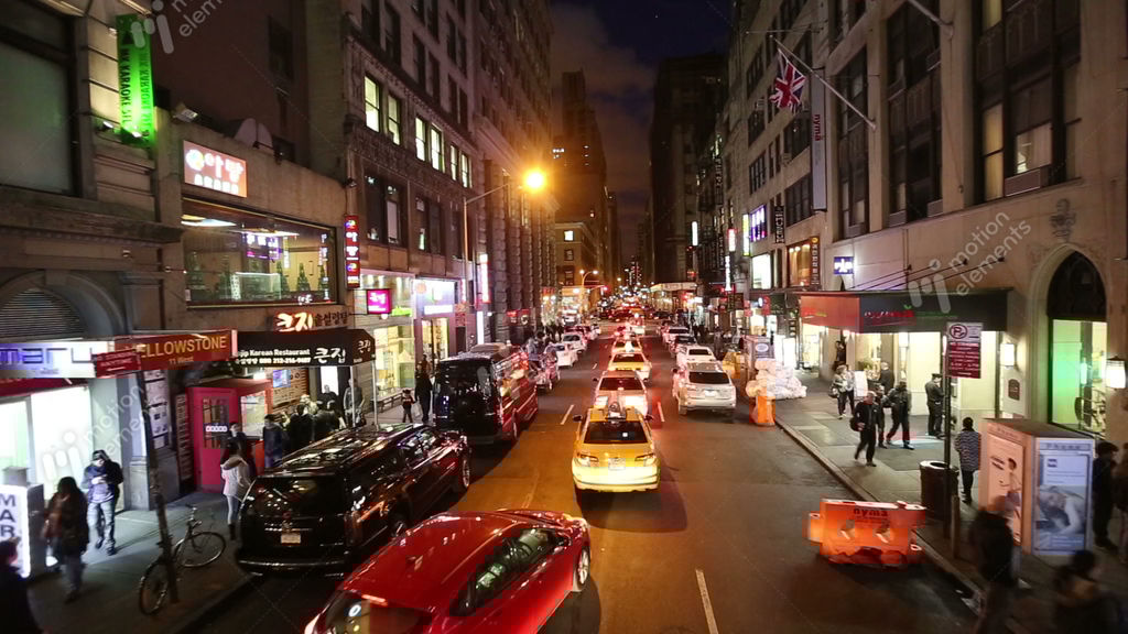 Driving Through The Streets Of New York City Stock video footage 8991754