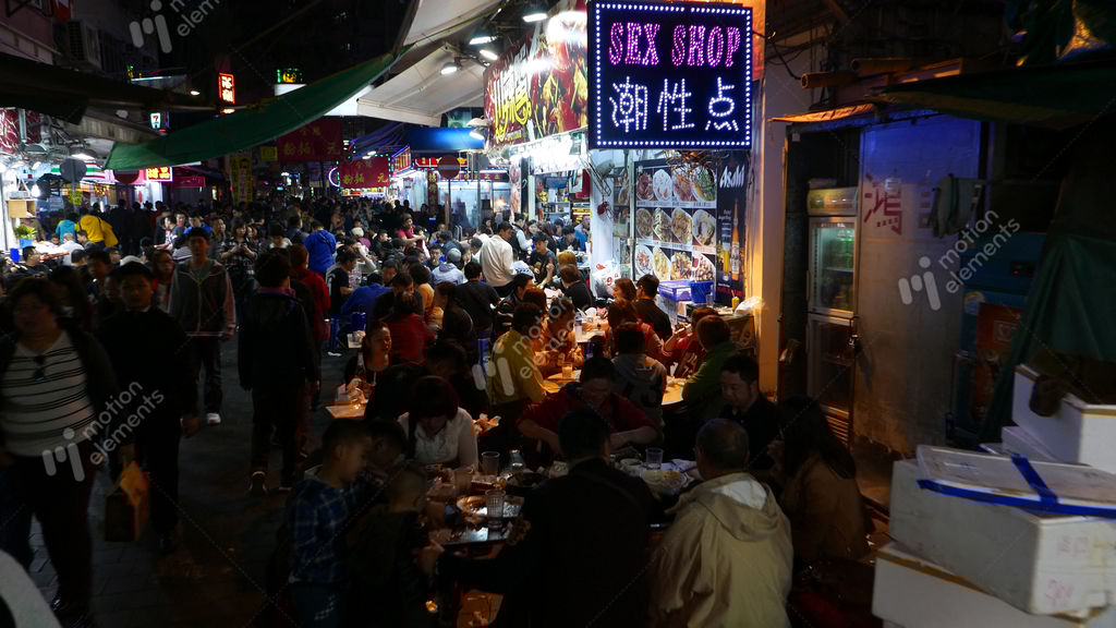 Chinese Sex Shop Sign On Crowded Night Street Open Air Stock Video Chinese Sex Shop Sign On Crowded Night Street Open Air Stock Video