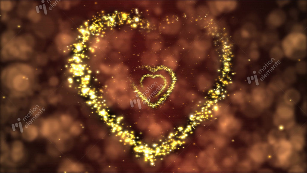 Heart Tunnel Motion Background Animation - Loop Fiery Red Stock ...