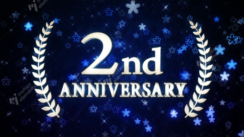 2nd anniversary stock animation 10189002 2nd anniversary stock animation 10189002