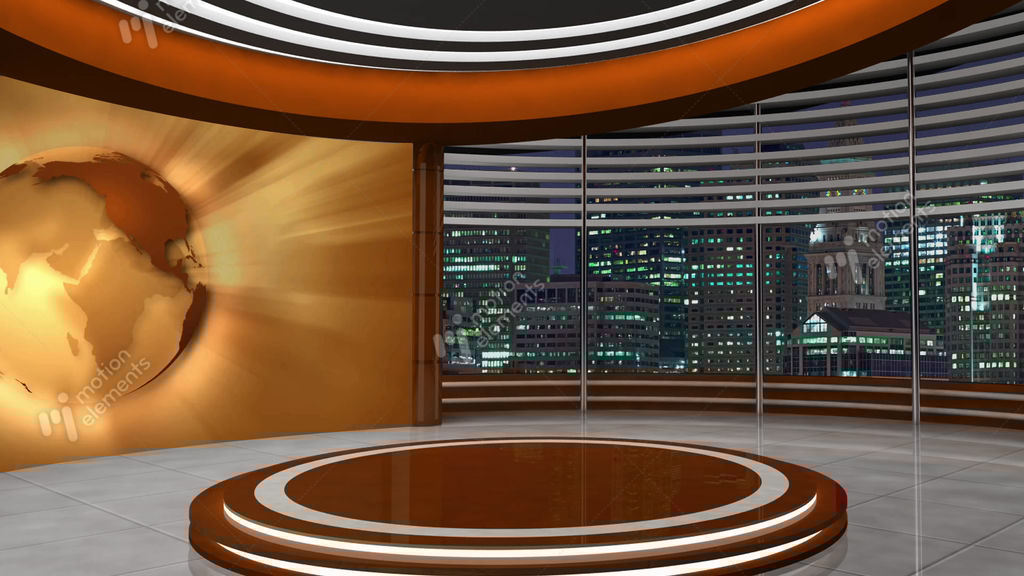 TV News Studio Background