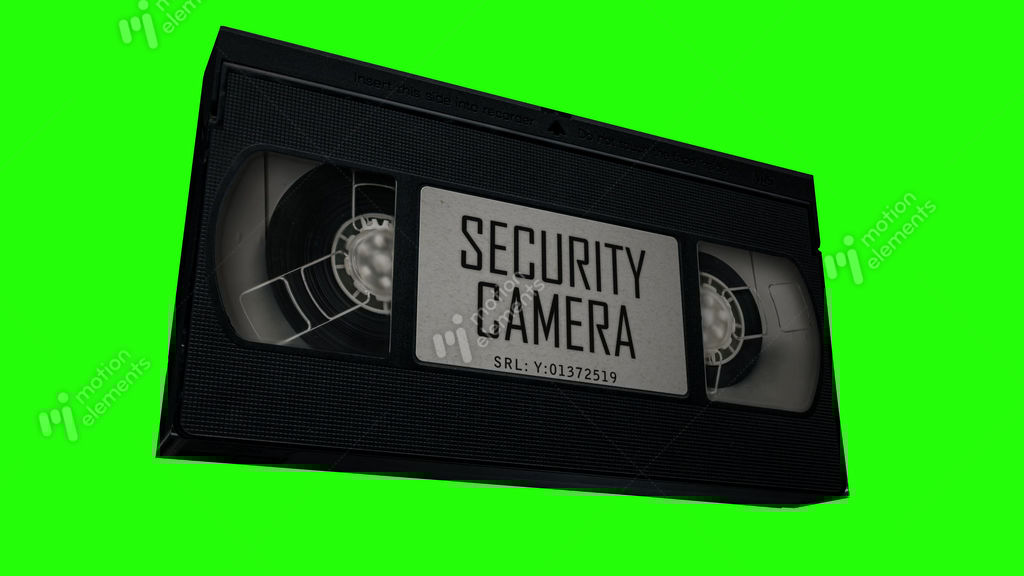 VHS Tape Security Camera Evidence Stock Animation 10451411