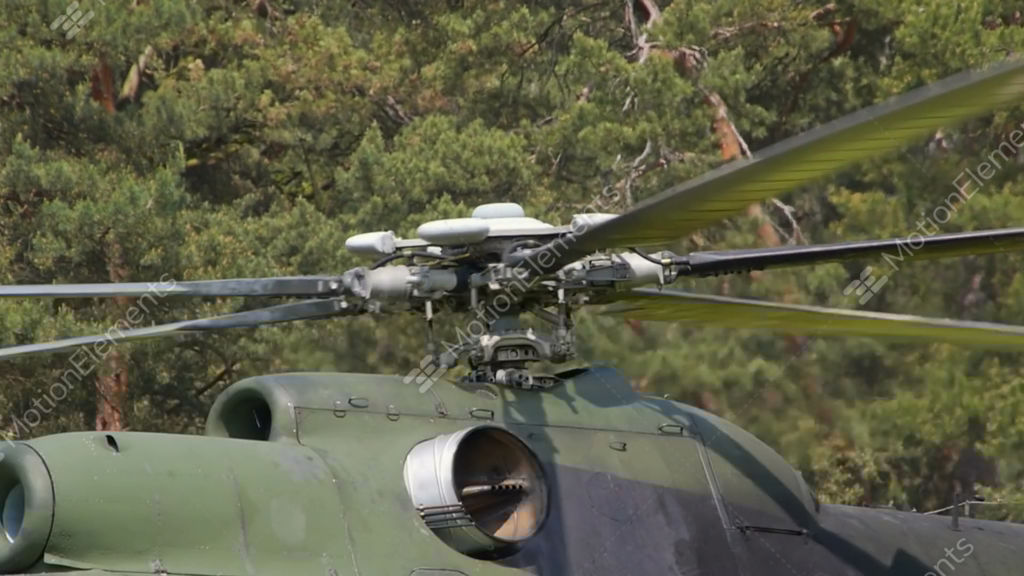 Spinning Helicopter Propeller Stock video footage 10497194