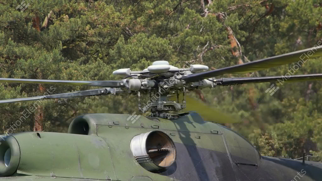 Spinning Helicopter Propeller Stock video footage 10497194