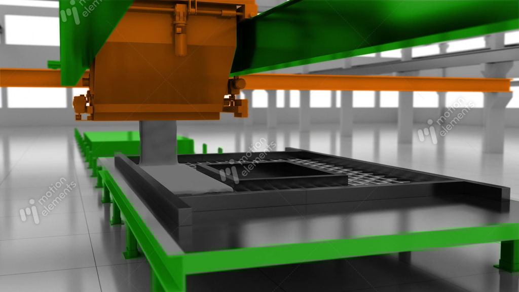 The Process Of The Production Of Concrete Wall Slabs Stock Animation The Process Of The Production Of Concrete Wall Slabs Stock Animation