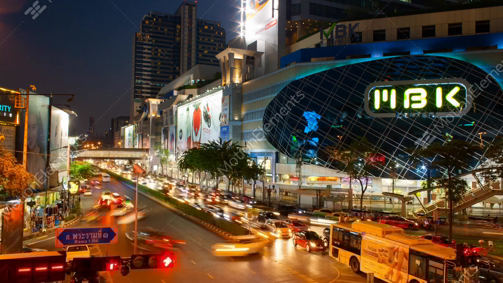 MBK Center Is A Shopping Mall In Bangkok Stock video footage 10596403