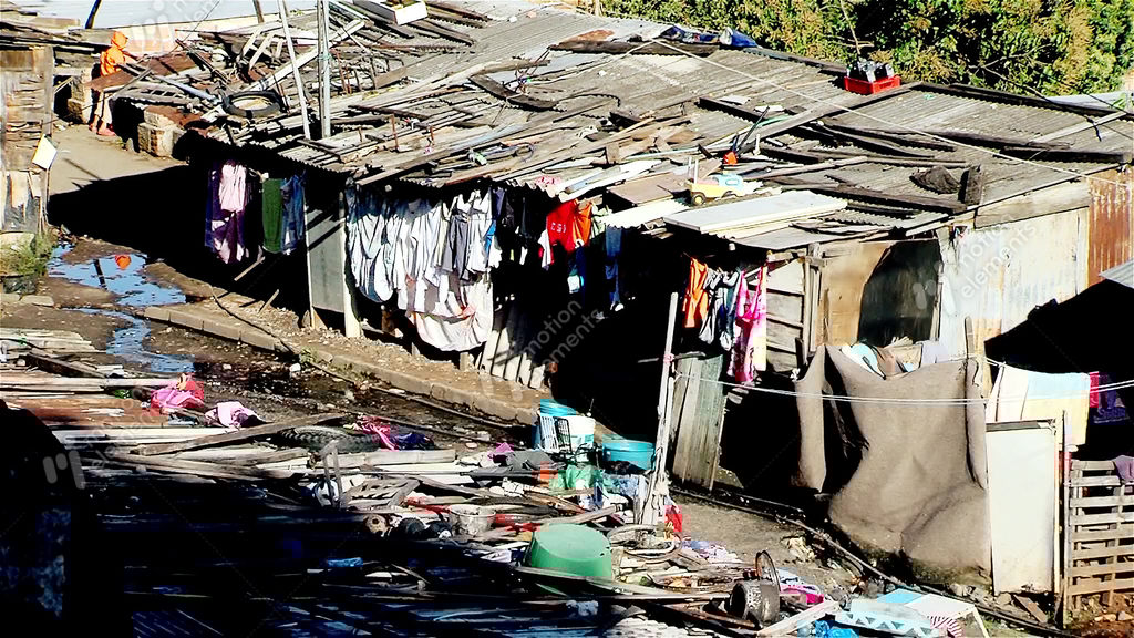 Villa Miseria (slum) In Buenos Aires, Argentina Stock video footage