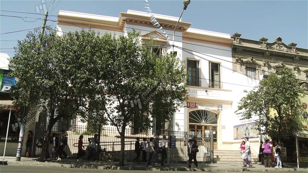 Argentine High School Facade Stock video footage 11067016