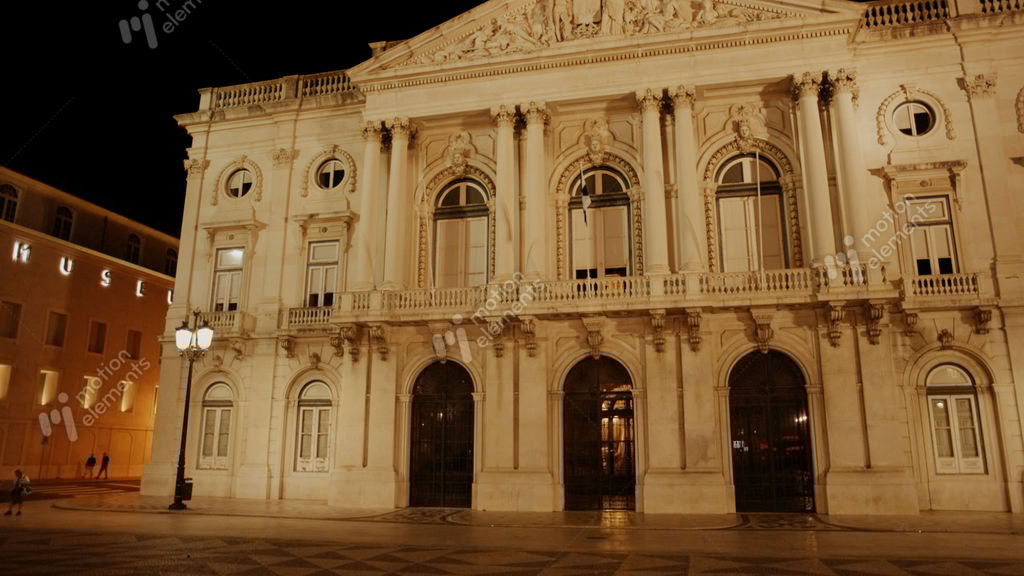 Town Hall, Lisbon, Portugal Stock video footage 11196078