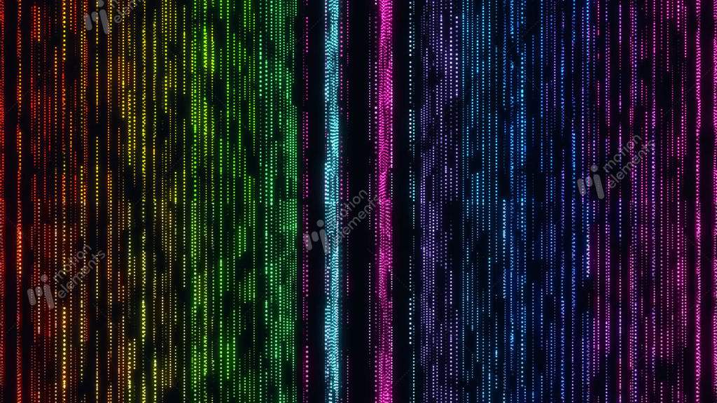 Colorful Glowing Matrix Grid Lines VJ Loop Motion Background V2 Stock ...