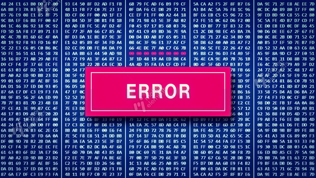 Hex Code With An Error Stock Animation | 9132643