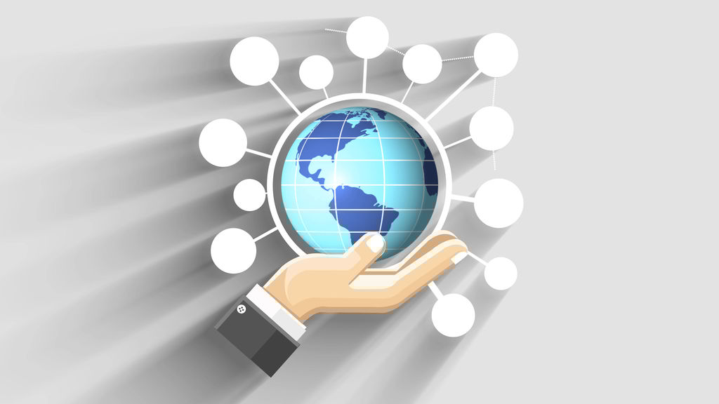 Business Hand Holding Rotating Earth And Different Options Pop Out After Effects Templates 9135010 Spinning Globe After Effects Template