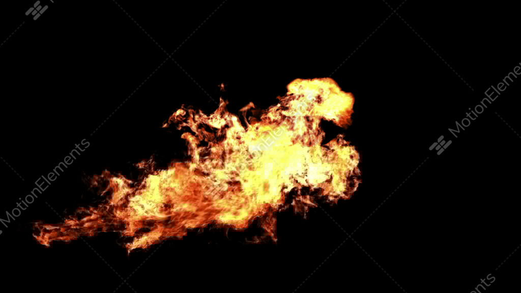 A Powerful Stream Of Flame Thrower Stock Animation 9306220