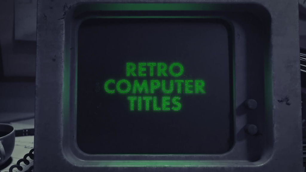 Retro Computer Motion Graphics Template | 13963635