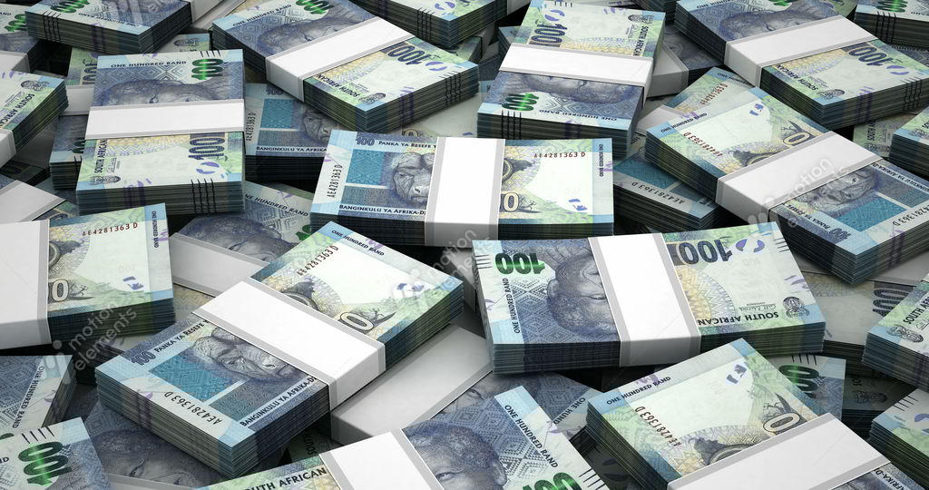 Stack Of South African Rands Stock Animation 9426579