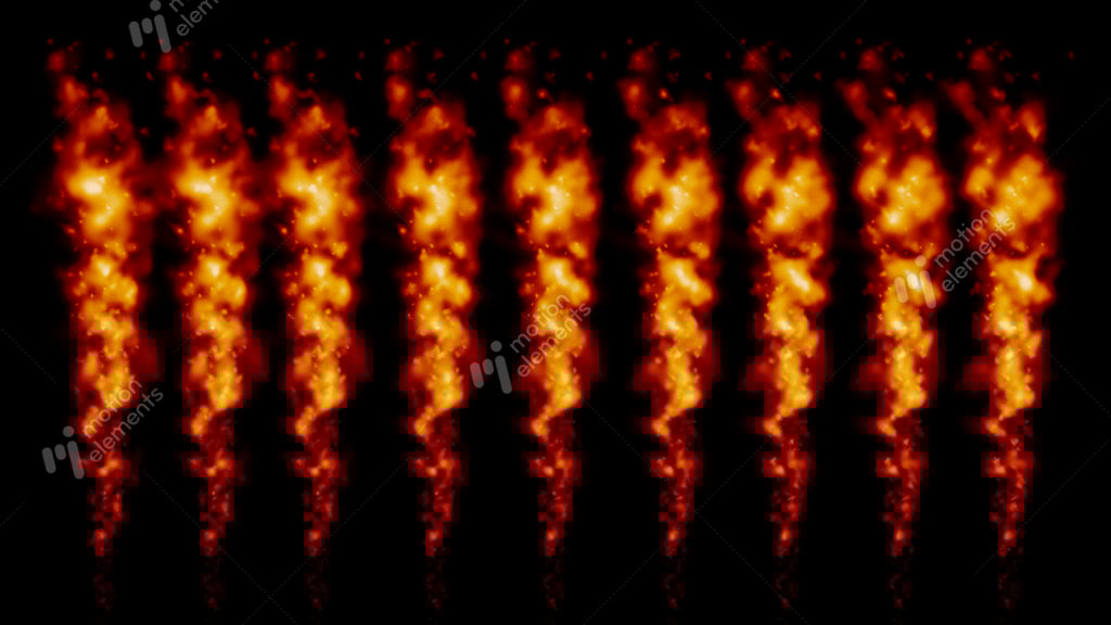 Flame Fire Stage Effects_9 Pillar Of Fire_alpha Stock Animation 9439781