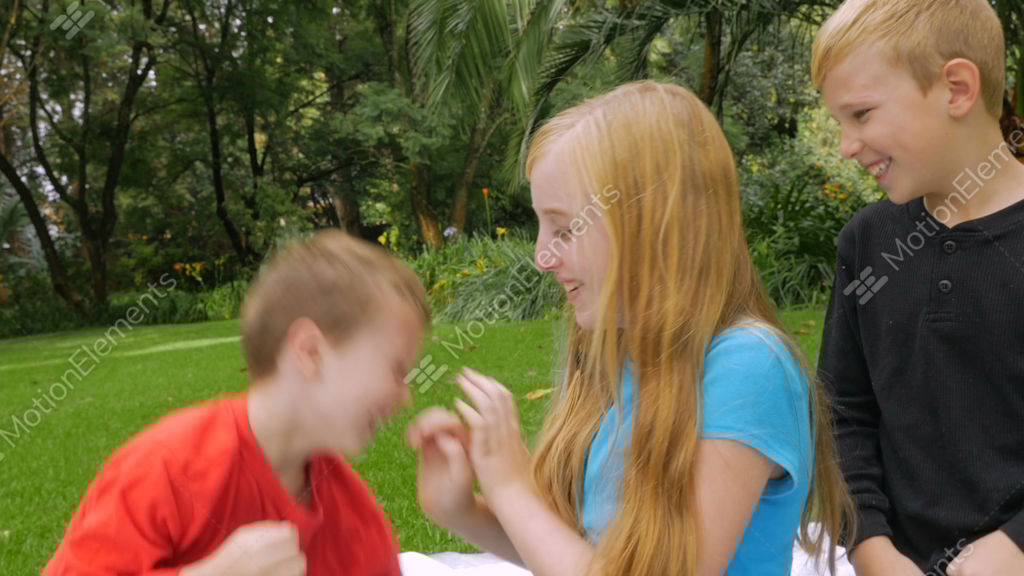 A Younger Brother And Older Sister Wrestle Playfully And Stock Video Footage A Younger Brother And Older Sister Wrestle Playfully And Stock Video Footage