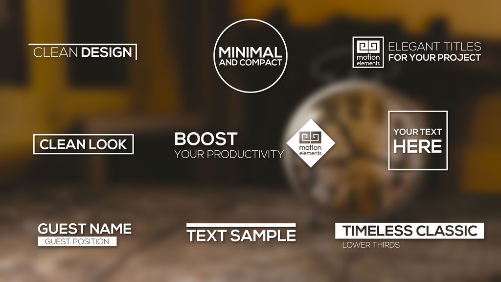 Modern Titles After Effects Text Animation Template After Effects Templates 9444180 After Effects Text Animation Templates