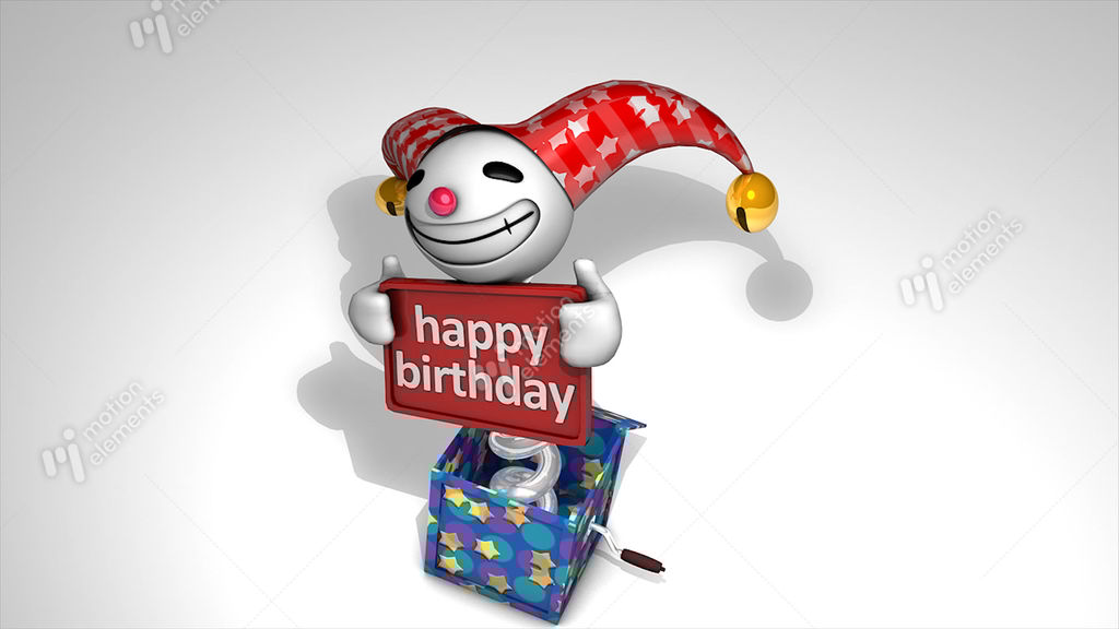 Jack In The Box Happy Birthday Stock Animation 2969065
