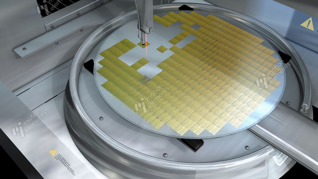 Microchip, Semiconductor, Wafer, Manufacturing, Microprocessor Stock