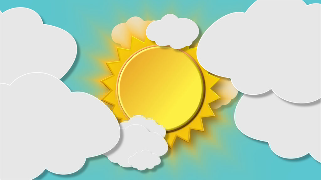Rotating Shining Sun With Floating Cartoon Clouds After Effects Templates 8936353 Spinning Globe After Effects Template