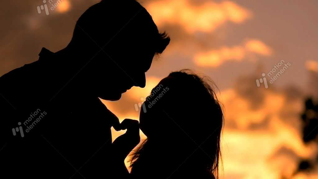 Romantic Young Couple In Love Making A Heart Shape With Stock Video Footage Romantic Young Couple In Love Making A Heart Shape With Stock Video Footage